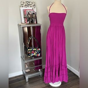 Free People NWT Fuschia Maxi Dress